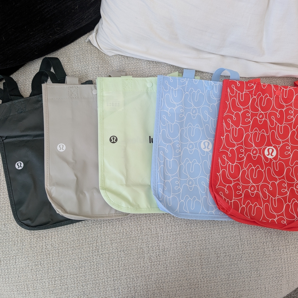 Lululemon Reusable Shopping Bags Set - FULL SET